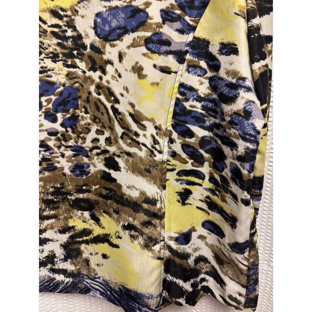 Chico's Women's Open Front Cardigan Blazer Animal Print Beads Sequin Size 3 - Picture 12 of 15